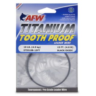 AFW Titanium Tooth Proof Single Strand Leader Wire - 